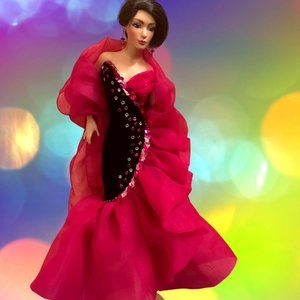 Mackie Couture by Bob Mackie Franklin Heirloom Porcelain Doll Limited Edition